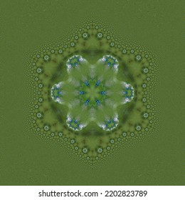 Green mirror image art collection 