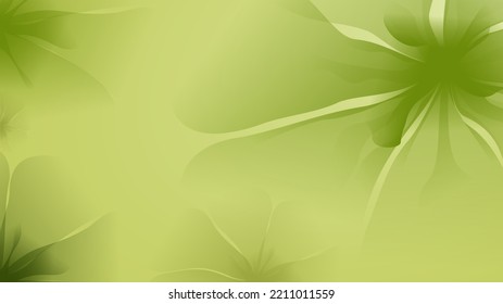 Green Monochromatic Color Scheme Background Or Wallpaper With Green Flowers