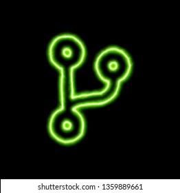 Green Neon Symbol Code Branch Stock Illustration 1359889661 | Shutterstock