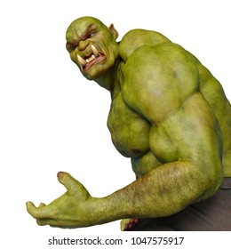 The Green Ogre 3d Illustration