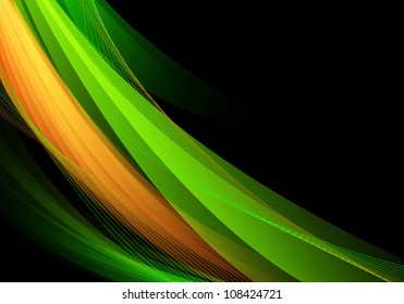 Green Orange Abstract Background Stock Illustration 108424721 ...