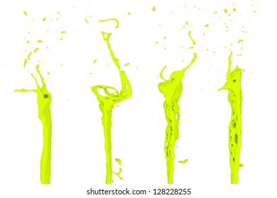 Green Paint Splash Isolated On 260nw 128228255 