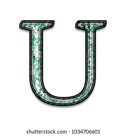 Colorful Letter U Upper Letter Alphabet Stock Vector (Royalty Free ...