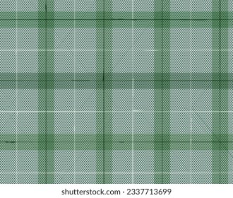 green plaid pattern with imprecision in the texture