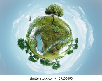 green planet, 3D illustration - Powered by Shutterstock