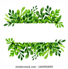 Vector Floral Greenery Card Design Forest Stock Vector (Royalty Free ...