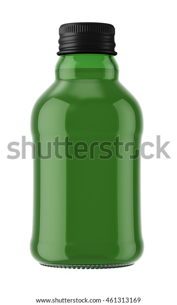 Download Green Plastic Glass Small Bottle Isolated Stock Illustration 461313169