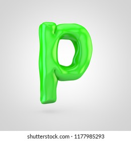 Glossy Marrs Green Color Alphabet Letter Stock Illustration 684480949