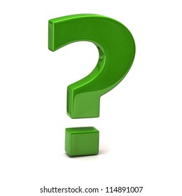 Green Question Mark Sign