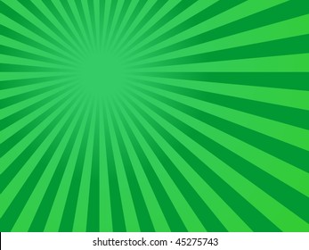 Green Rays Background