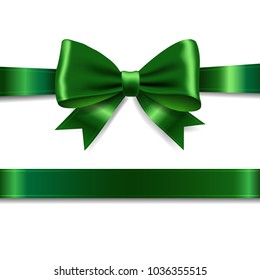 Green Ribbon Bow 