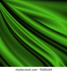 Green Satin Background