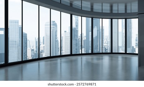 Green Screen Background - Modern Empty Office Space