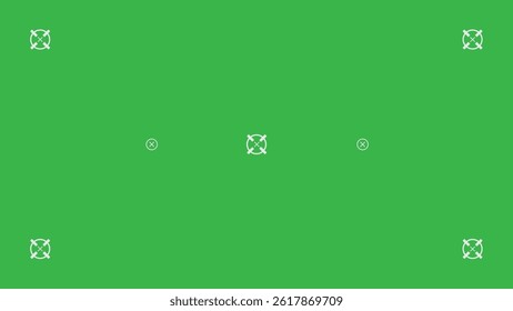 Green screen template and
