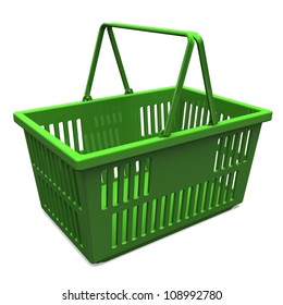 Green Shopping Basket