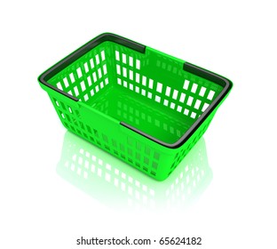 Green Shopping Basket