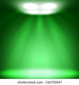 Green Stage Background Stock Illustration 516750547 | Shutterstock