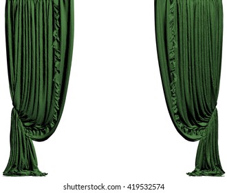 Green Velvet Curtain Images Stock Photos Vectors Shutterstock