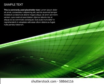 Green Techno Background Design