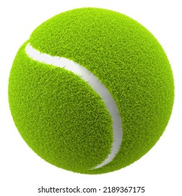 Green Tennis Ball Isolated On White Stock Illustration 2189367175 ...