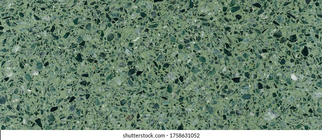 green Terrazzo Cement texture background