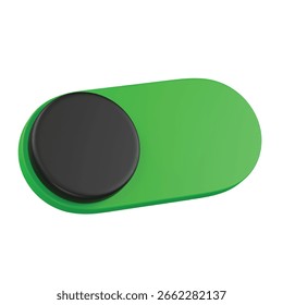 Green Toggle Switch Icon ,OnOff Control Element