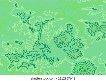 Green Topo Texture Contour Line