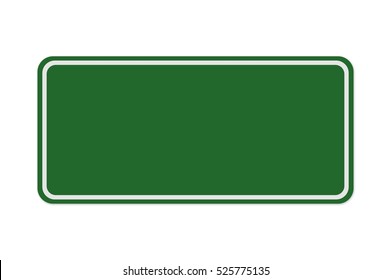 Green Traffic Banner On White Backgroud Stock Illustration 525775135 ...
