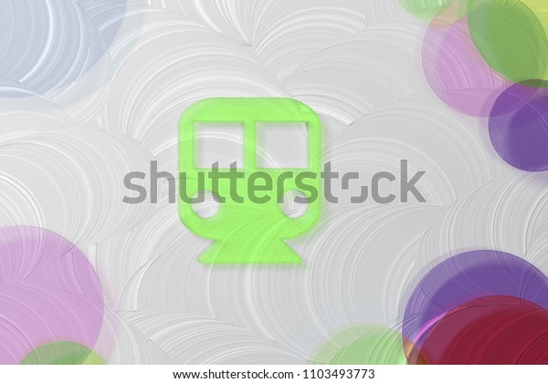 Green\
Transport Subway Icon on the White Painted Oil Background. 3D\
Illustration of Green Express Train, Metro, Railroad, Railway,\
Speed Vehicle Icon Set on the White\
Background.