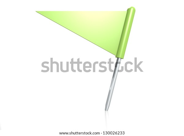 green triangle flag