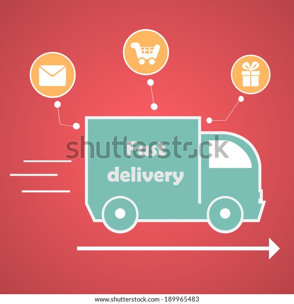 green truck Fast  delivery\
service