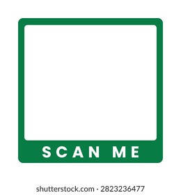 green version color for QR Code place with Scan Me text bellow, black, red, white, copyscape for QR Code. JPG Assets 