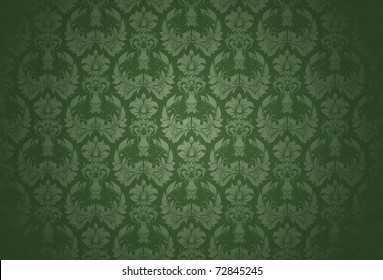 Green Wallpaper Pattern, Bitmap Copy
