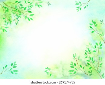 Green Watercolor Background