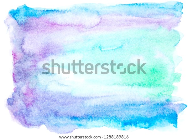 Green Watercolor Painting Ideas Background Text Stock Illustration