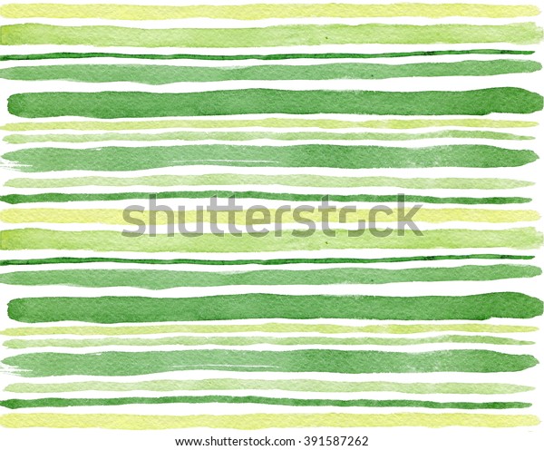 Green Watercolor Striped Background Stock Illustration 391587262 ...