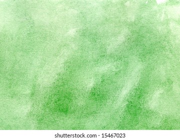 Green Watercolor Wash Background