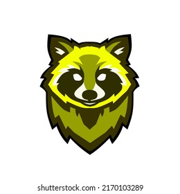 Green Weasel Head Logo Is Lurking On A White Background




