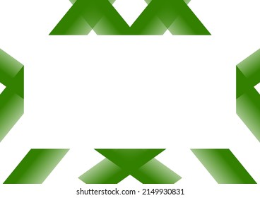 Green White Background Banner Design Template Stock Illustration