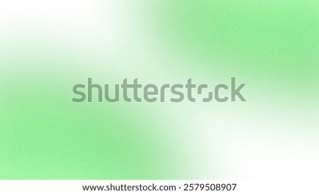 Green white gradient abstract background. Bright wallpaper with noise texture