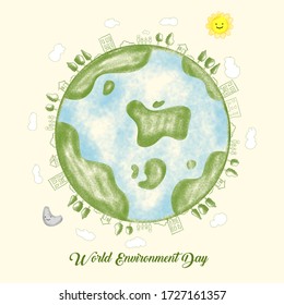 Green World, Illustration World, World Environment day - Powered by Shutterstock