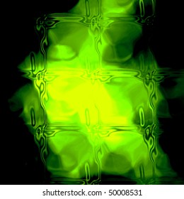 Green Yellow Abstract Glass Texture