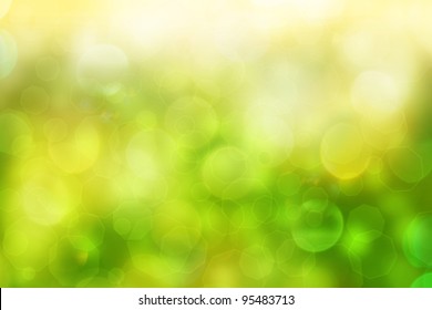 Green And Yellow Abstract Light Background