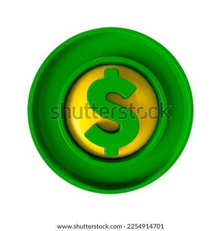 green and yellow cipher 3D rendering for sales