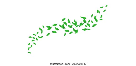 Greens fly or fall from leaves. Abstract leaves background. - Powered by Shutterstock