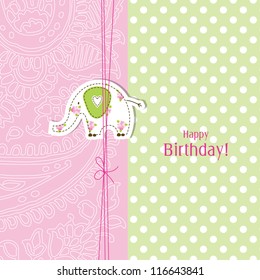 Birthday Card Nice Greeting Card Template Stock Vector (Royalty Free ...