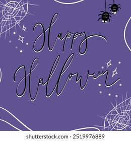 Greeting card for Halloween hand lettering - Powered by Shutterstock