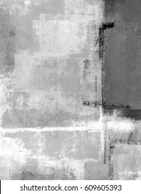 Grey Abstract Art Painting