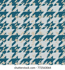 Grey And Blue Bandana Print With Tiling Pattern Moroccan Style.Square Pattern Design For Pillow, Carpet, Rug. Design For Silk Neck Scarf , Tie,  Scarf,wrap, Clipboard Pattern ,handkerchief
