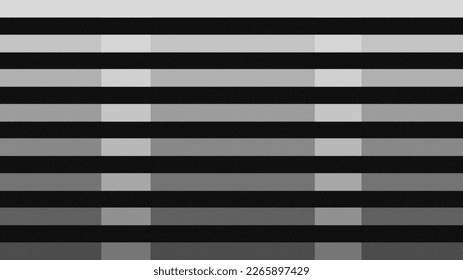 Grey gradient horizontal stripes interlaced and black background design